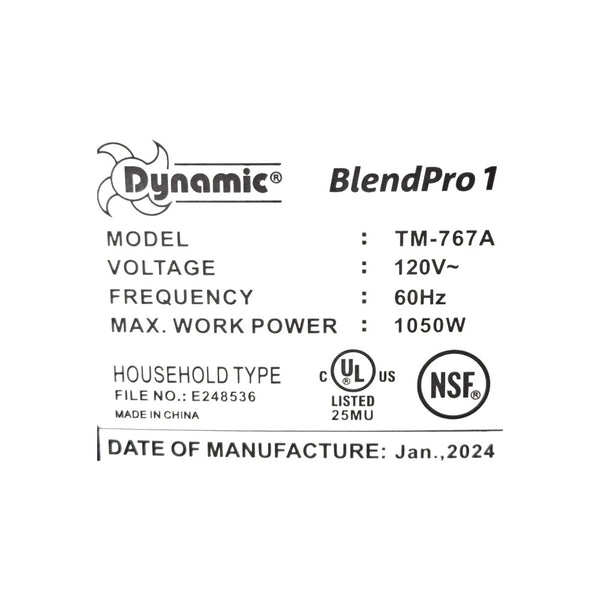 Dynamic TM-767A Blender