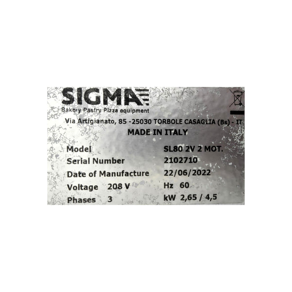 Sigma SL802V2Mot Dough Mixer