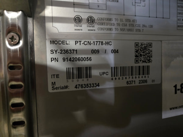 Omcan PT-CN-1778-HC 70? Refrigerated Prep Table
