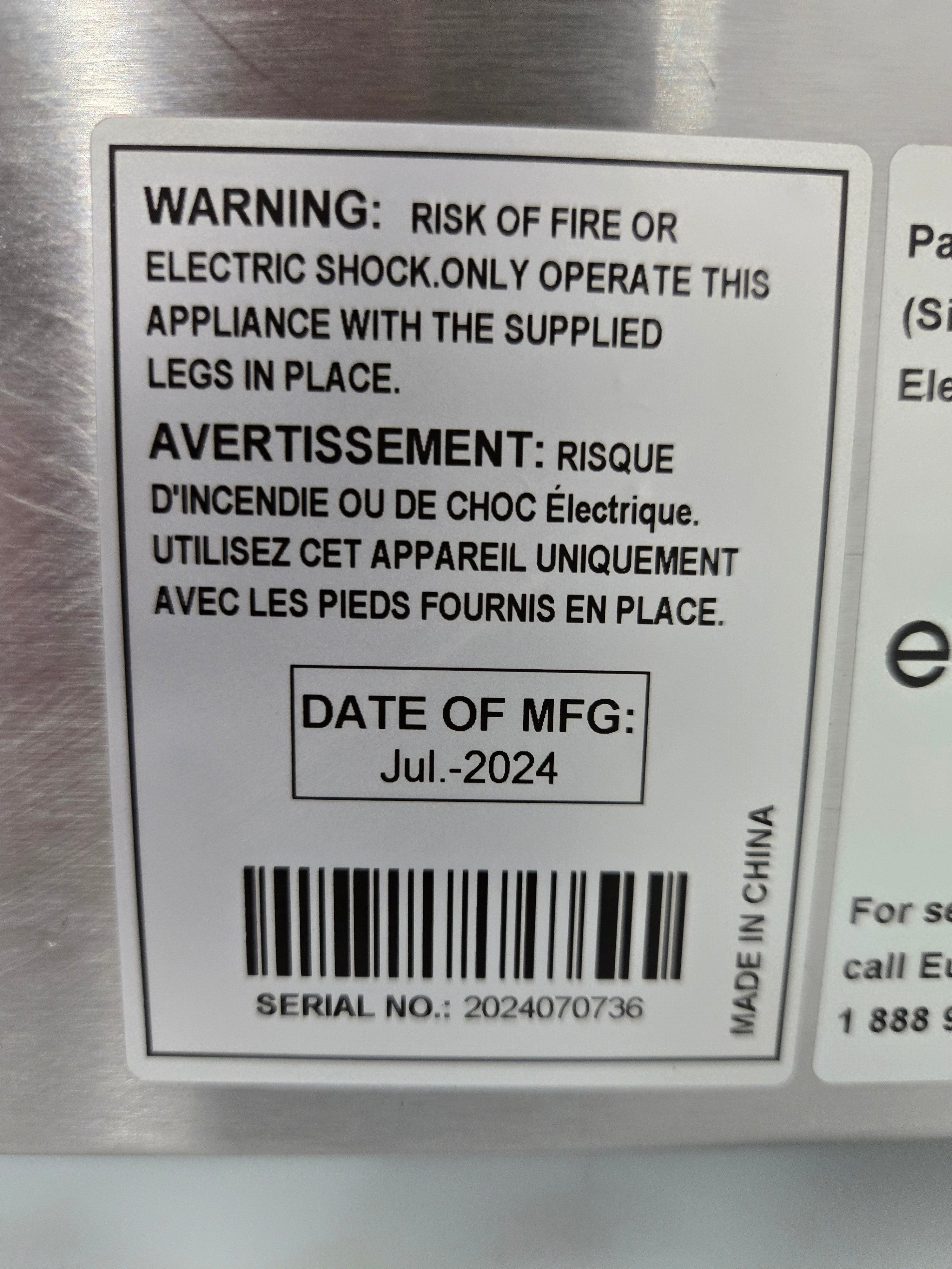 Eurodib Canada SFE02345 Panini Grill