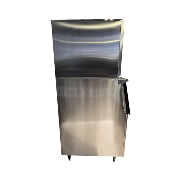 Hoshizaki IM-500SAB Square Cuber Icemaker 489lbs per 24hrs with B-700SF Stainless Steel Ice Storage Bin - Up to 550lbs
