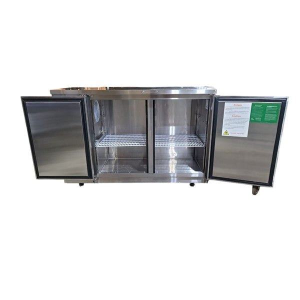 Atosa SBB59GR Shallow Back Bar Cooler - 2 Door - 59 Inch