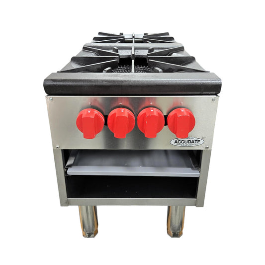 Omcan TH-RB-2A Stock Pot Range - Nat Gas