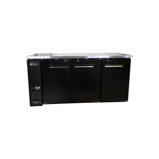 EFI CBBDR3-72CC Back Bar Cooler - 3 Solid Door - 72 Inch