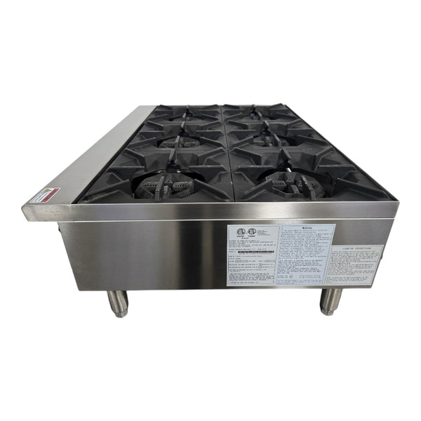 EFI - RCTHP-36-6 - Cook Tops - Hot Plate 6 Burner - Natural Gas
