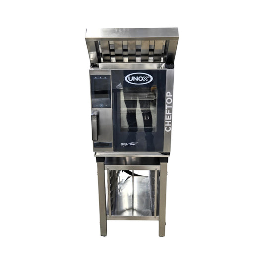Unox XACC-0513-EPLM.3 / XACHC-HC13 Combi Oven with Ventless Hood and Stand