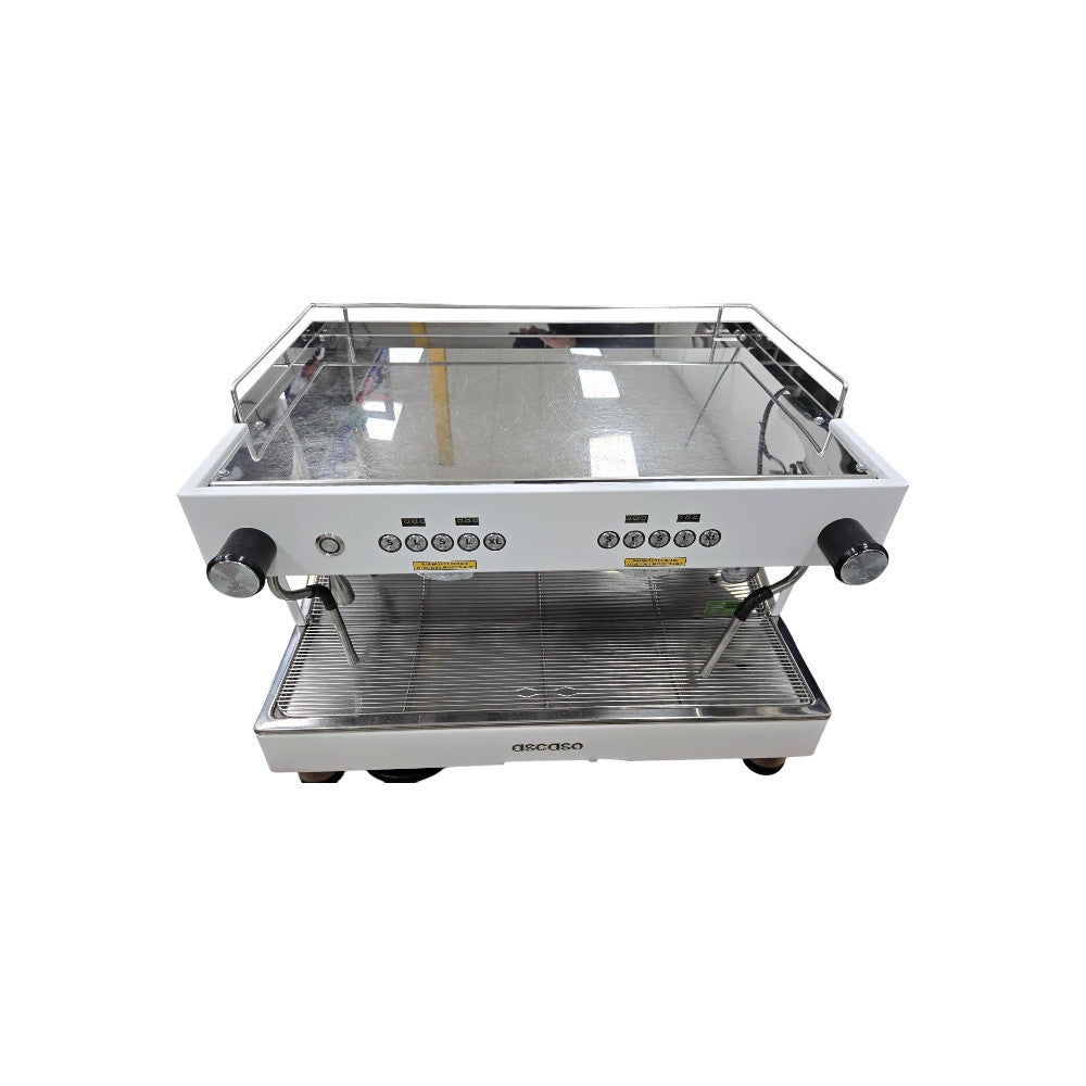 Ascaso BARISTA T ONE RAISED 2GR WHITE ETL Espresso Machine - 2 Group - Never Used