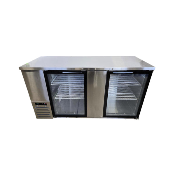 Atosa MBB69GGR Back Bar Cooler - 2 Glass Door - 69 Inch