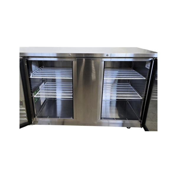 Atosa MBB69GGR Back Bar Cooler - 2 Glass Door - 69 Inch
