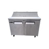 EFI CSDR2-48VCX Refrigerated Prep Table - 2 Solid Door - 48 Inch