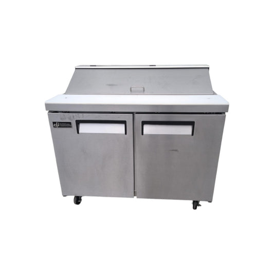 EFI CSDR2-48VCX Refrigerated Prep Table - 2 Solid Door - 48 Inch