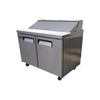 EFI CSDR2-48VCX Refrigerated Prep Table - 2 Solid Door - 48 Inch