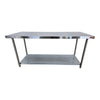 Rosko DOYWT3072SS Stainless Steel Double Work Table