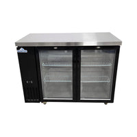 Glacier GBB-49GSD Back Bar Cooler - 2 Glass Door - 49 Inch