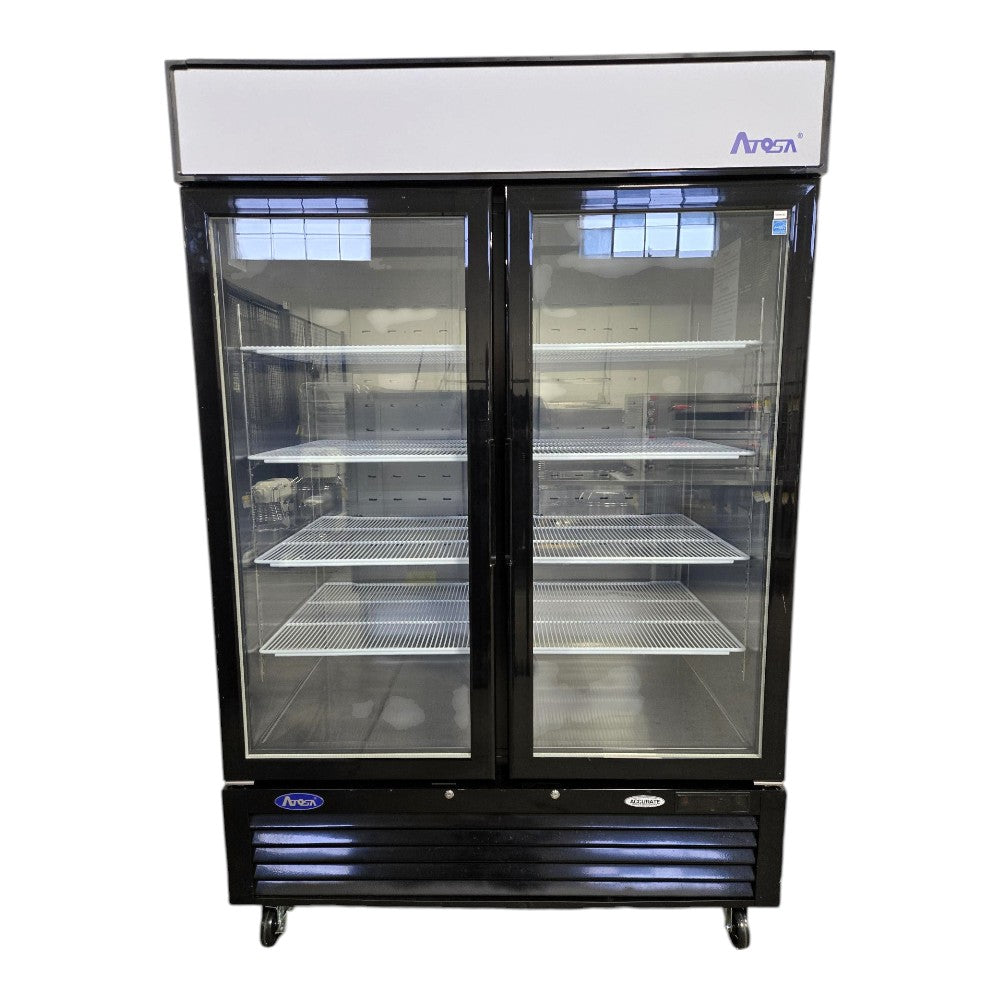 Atosa MCF8723GR Two  Glass Door Merchandiser Refrigerator - Cosmetic Damage
