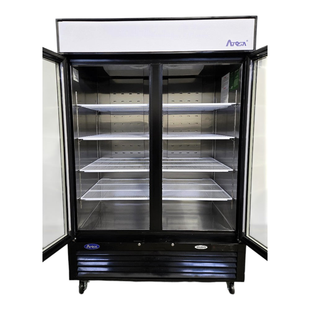 Atosa MCF8723GR Two  Glass Door Merchandiser Refrigerator - Cosmetic Damage