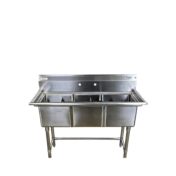 Metal304 S3C151512-316  3 Well Sink - 15 Inch