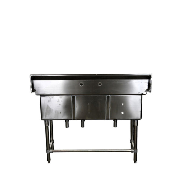 Metal304 S3C151512-316  3 Well Sink - 15 Inch