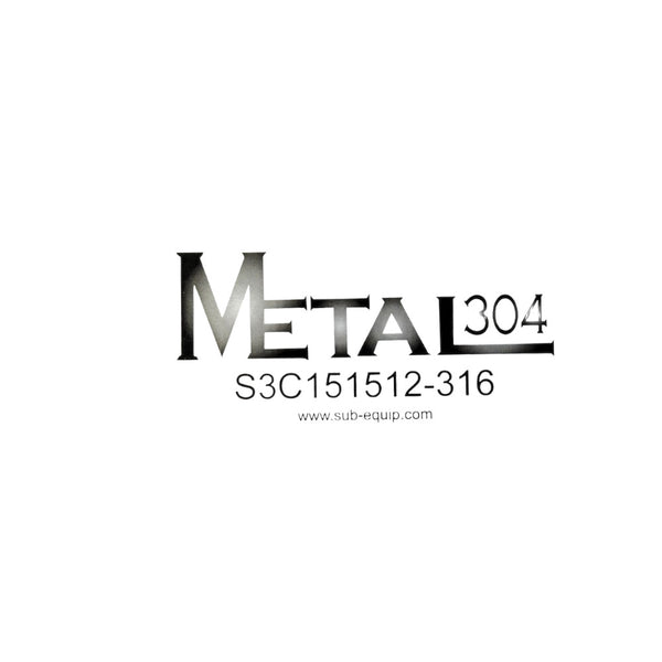 Metal304 S3C151512-316  3 Well Sink - 15 Inch