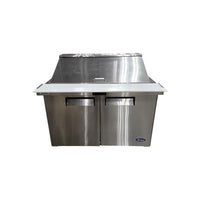 Atosa MSF8306GR Megatop Refrigerated Prep Table - 2 Solid Door - 48 Inch