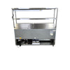 Celcold CMT7230 Megatop Refrigerated Prep Table - 3 Solid Door with Double Overshelf and Heat Lamp - 72 Inch