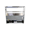 Celcold CMT7230 Megatop Refrigerated Prep Table - 3 Solid Door with Double Overshelf and Heat Lamp - 72 Inch