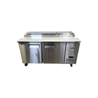Atosa MPF8202GR Refrigerated Prep Table - 2 Solid Door - 67 Inch