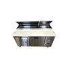 Atosa MPF8202GR Refrigerated Prep Table - 2 Solid Door - 67 Inch