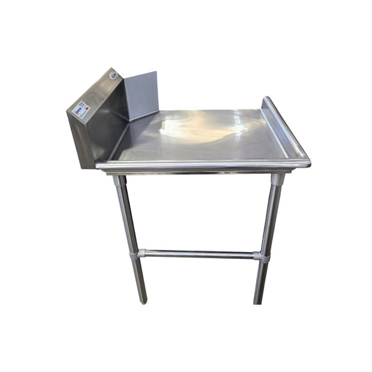 Omcan 28472 Stainless Steel Clean Dish Table  Left Side - 26 Inch