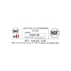 EFI S1824-3R Three Compartment Sink With Right Drain Board