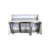EFI CSDR3-72VCX  Refrigerated Prep Table - 3 Solid Door - 70 Inch