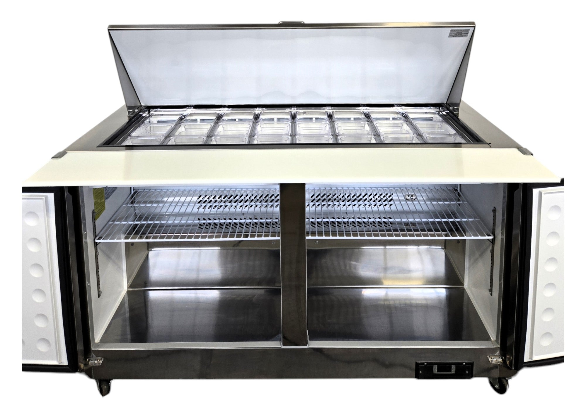 North-Air NA-S60M Double Door 60 inch Refrigerated Mega Top Sandwich Prep Table