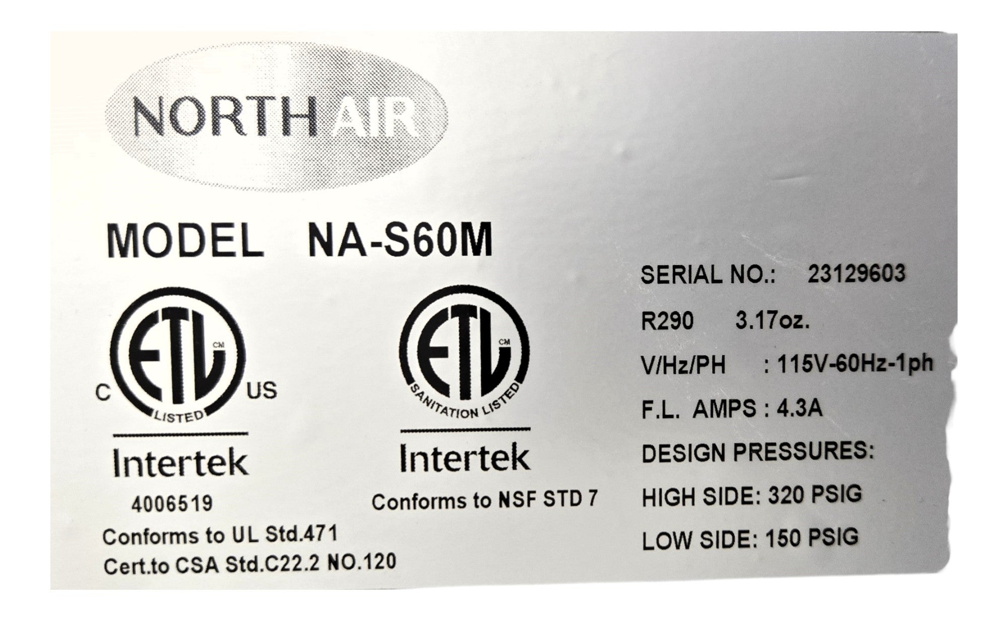 North-Air NA-S60M Double Door 60 inch Refrigerated Mega Top Sandwich Prep Table