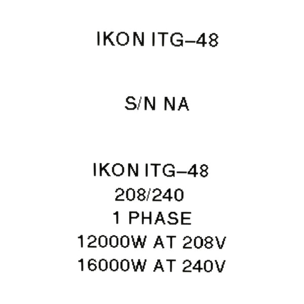 IKON ITG-48 Electric Griddle