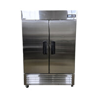 CHEF LRSR2-H Upright Refrigerator - 2 Solid Door - 55 Inch