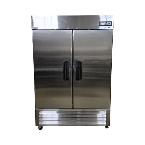 CHEF LRSR2-H Upright Refrigerator - 2 Solid Door - 55 Inch