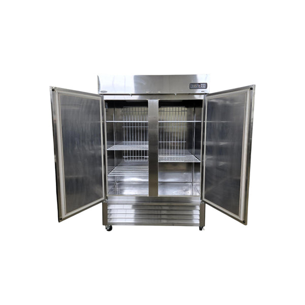 CHEF LRSR2-H Upright Refrigerator - 2 Solid Door - 55 Inch