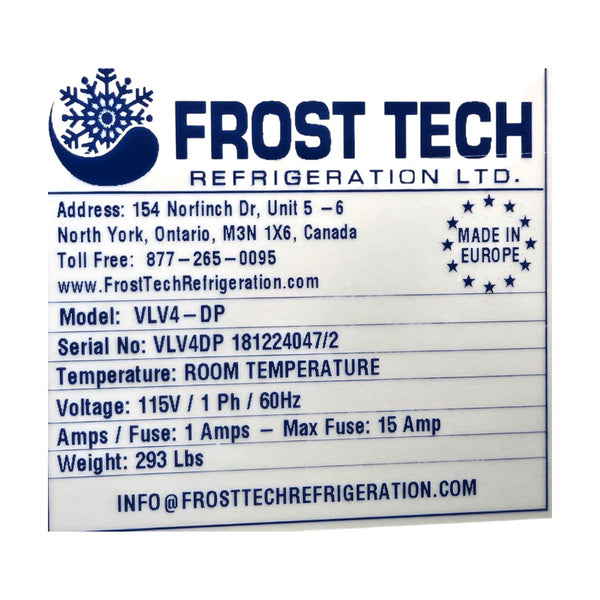 Frost Tech VLV4-DP Dry Pastry Display Case