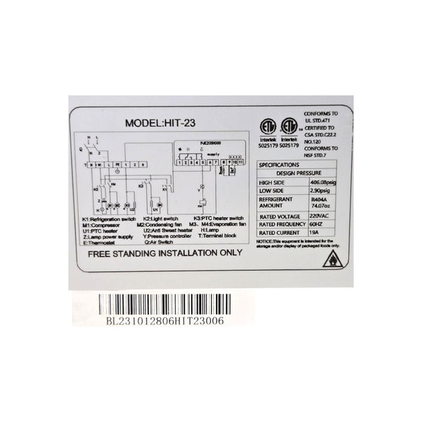 Alaska Line HIT-23V 76 Open Air Produce Cooler