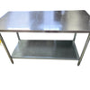 30x60 Stainless Steel Double Work Table