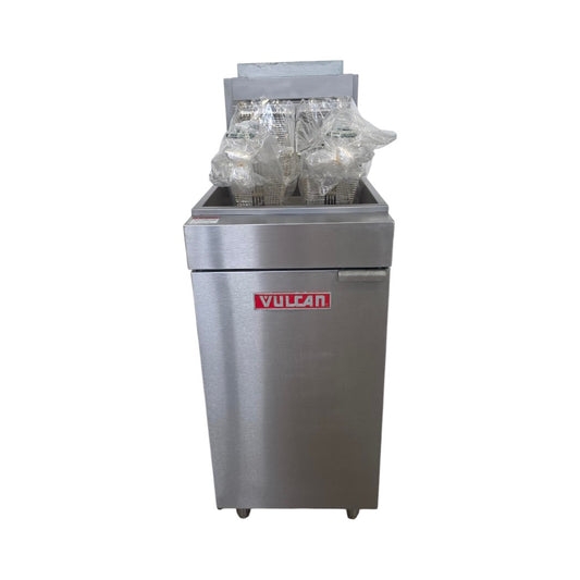 VULCAN LG-400 Floor Tube Fired Fryer - Nat Gas - 50LB