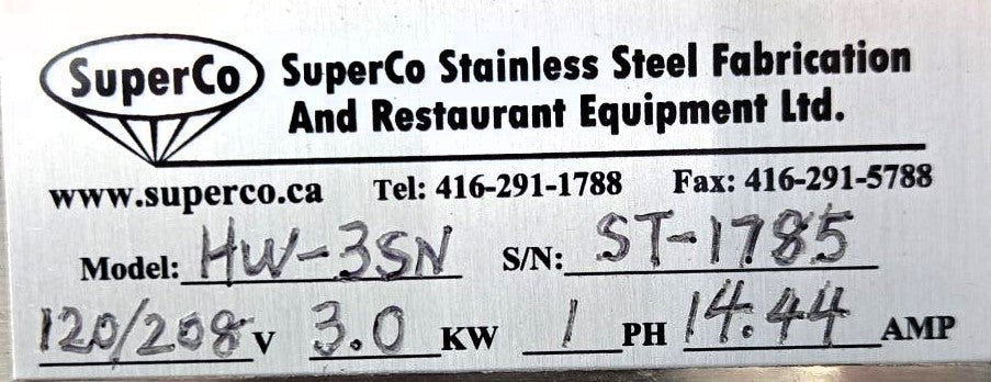 Phoenix HW-3SN Steam Table