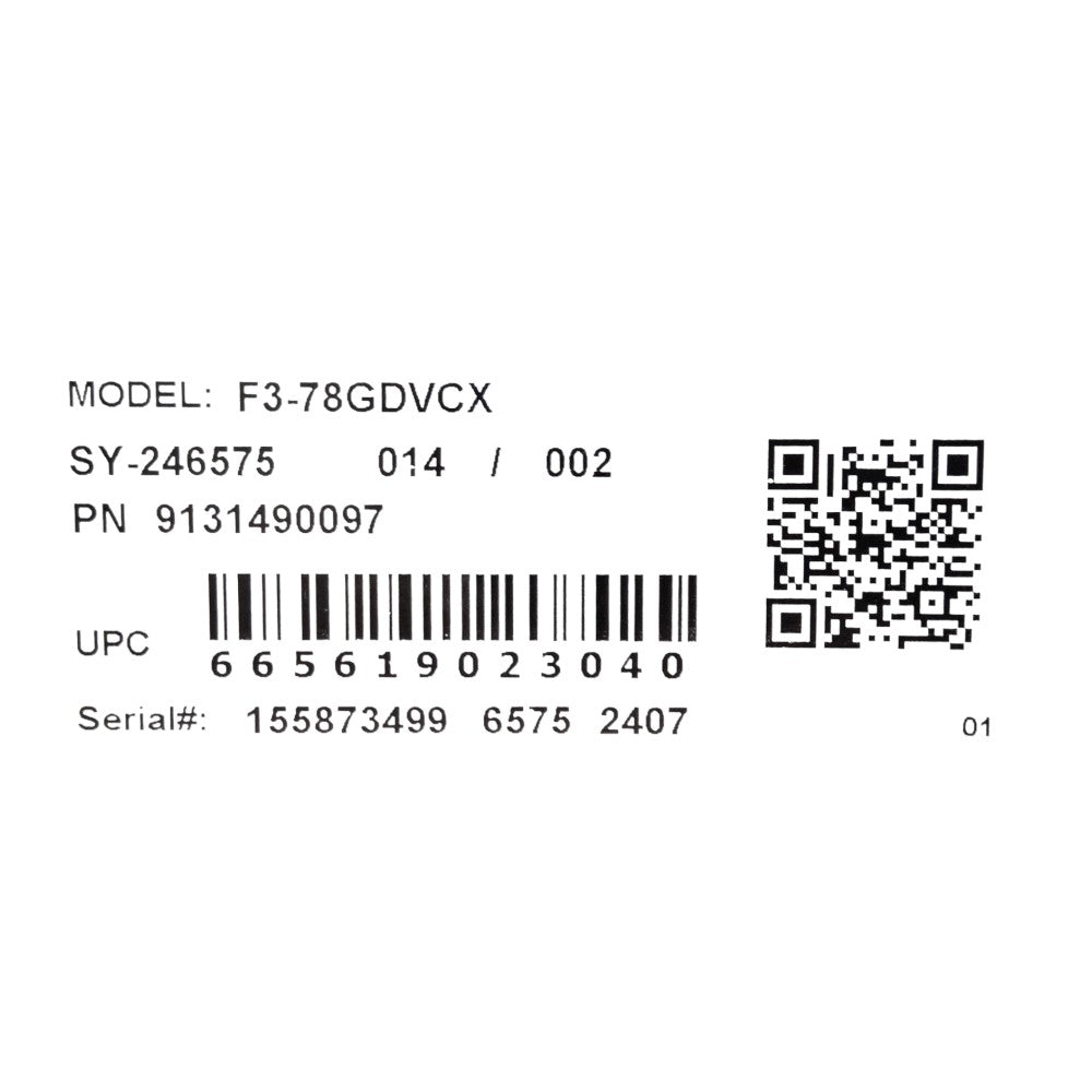 EFI F3-78GDVCX 3-Door Freezer