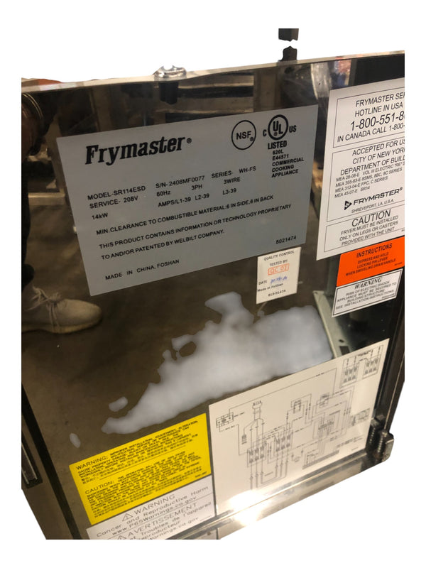 Frymaster SR114ESD Electric Floor Fryer