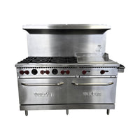 Vulcan SX60F Range With 24'' Griddle - Nat Gas