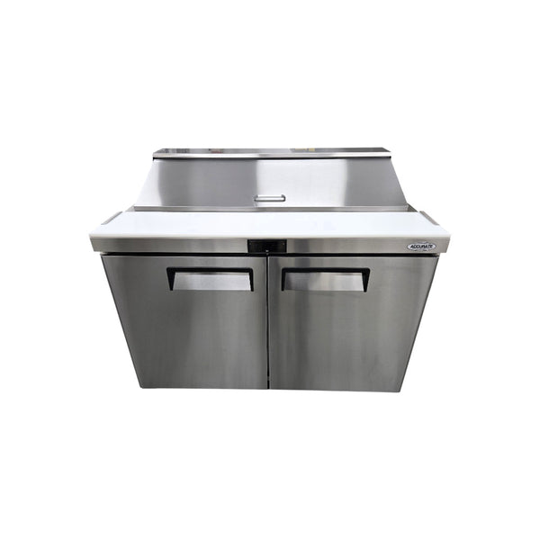 Atosa MSF8302GR Sandwich Prep Refrigerator - 2 Solid Door - 48 Inch