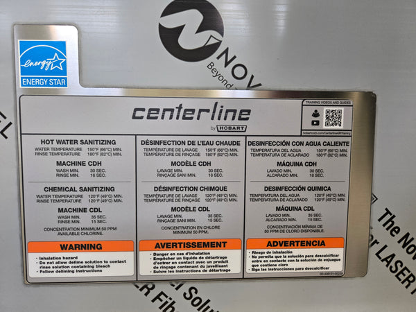 Hobart CDH-1 Dishwasher - NEVER USED