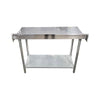 Omcan 22081 Work Table - 48 x 24'' with 4'' Backsplash
