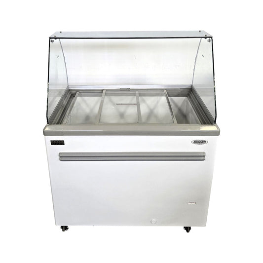 Celcold CEF40 Glass Sliding Door Ice Cream Cabinet with Sneeze Guard