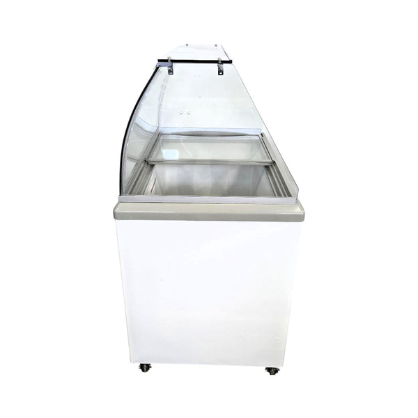 Celcold CEF40 Glass Sliding Door Ice Cream Cabinet with Sneeze Guard